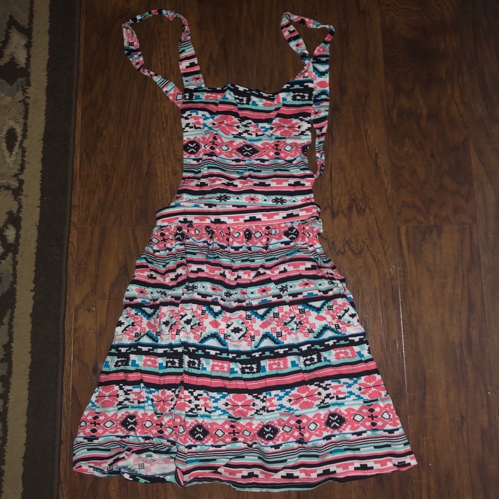 MEDIUM RUE 21 PRINTED OVERALL DRESS